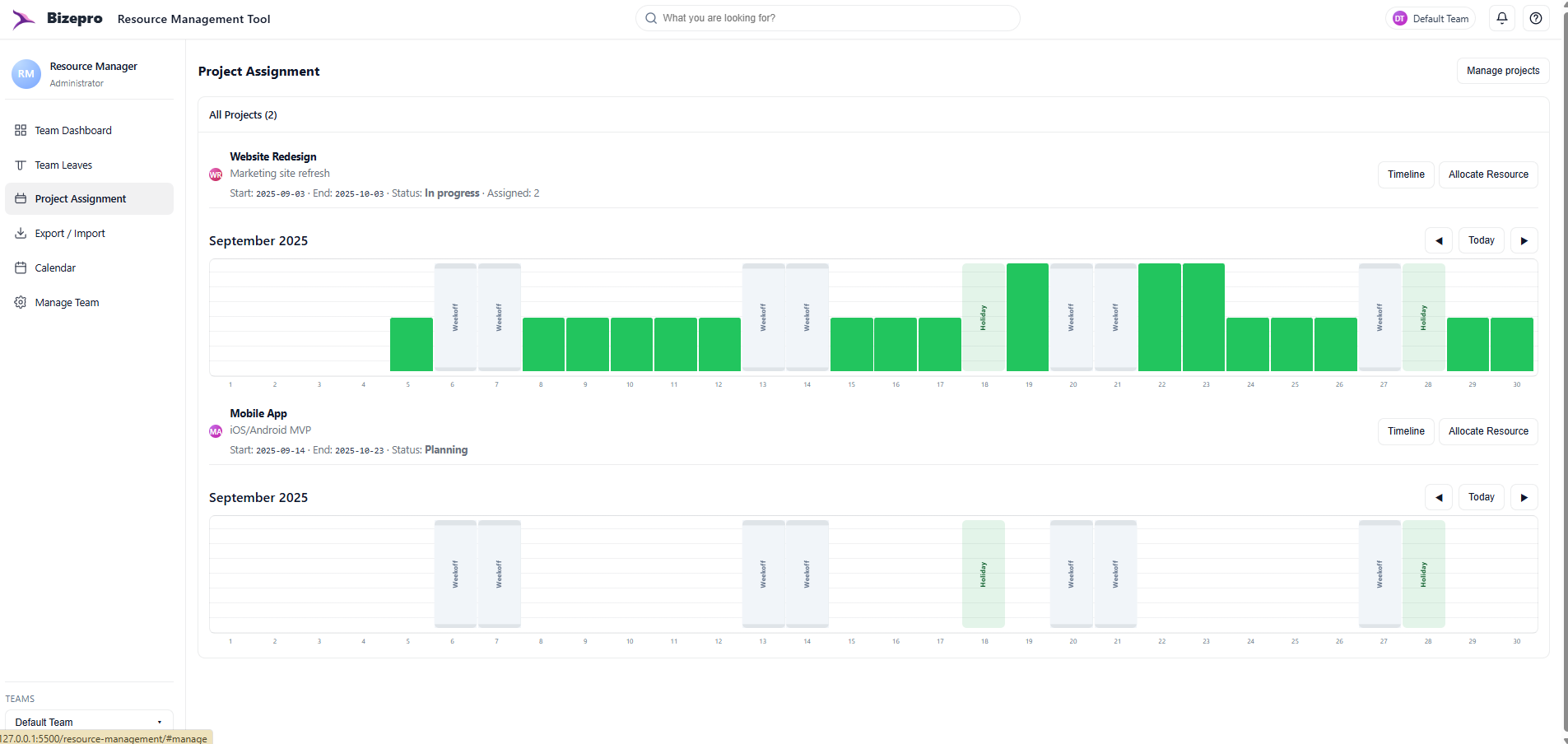 Resource Management screenshot 3
